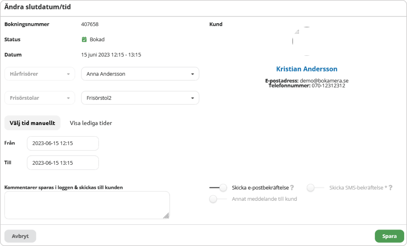 Bokningar I Kalendervyn – BokaMera